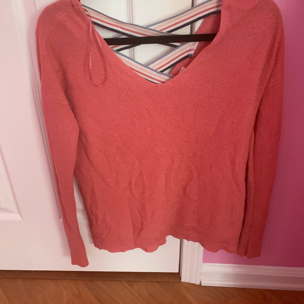 Coral sweater